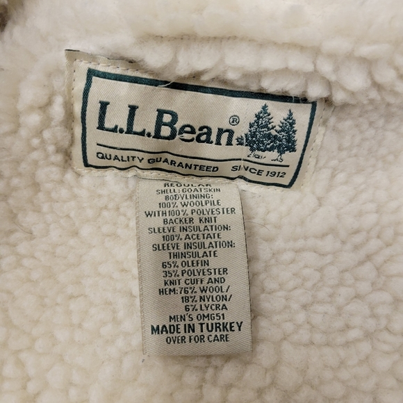 Vintage L.L. Bean Goat Leather Jacket. - Picture 3 of 6